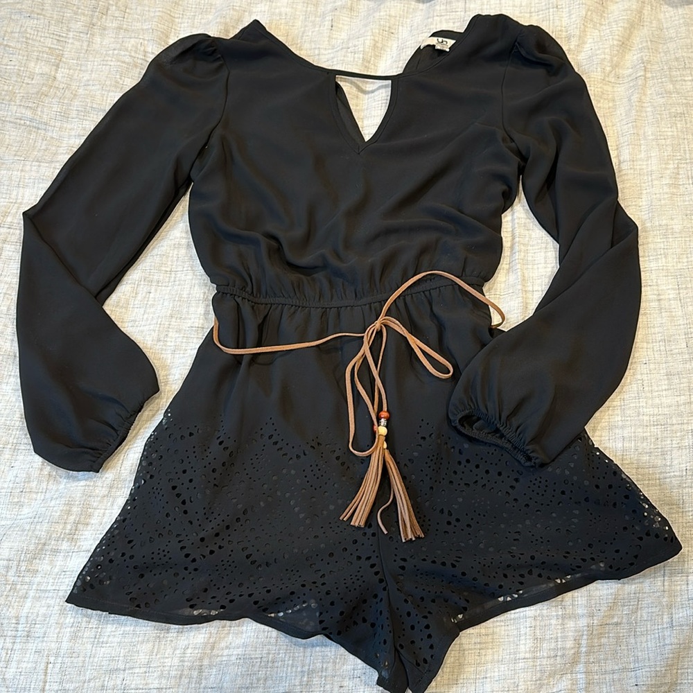 Black Short Romper